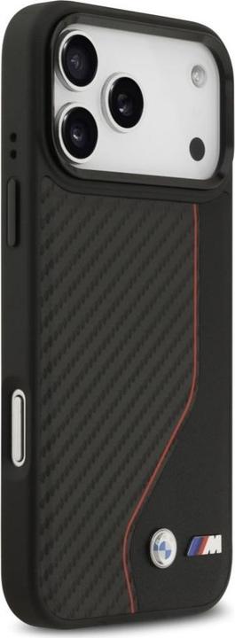 Actual product image BMW Case M Carbon Line & Logo MagSafe for iPhone 17 Pro Max red (Apple iPhone 17 Pro Max)
