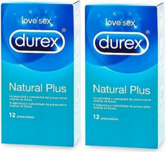 Produktbild Durex natural plus 2x12ud (24 Stk.)