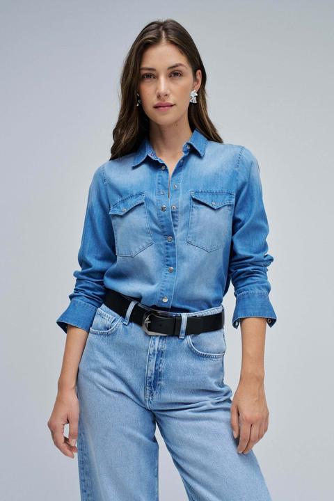 Actual product image Salsa Jeans Jeanshemd Denim Shirt W/ Front Pockets (XS)