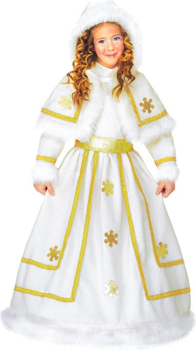 Actual product image Widmann SNOW PRINCESS (dress with petticoat, belt, cape with hood), 110 cm / 3-4 years (3, 4)