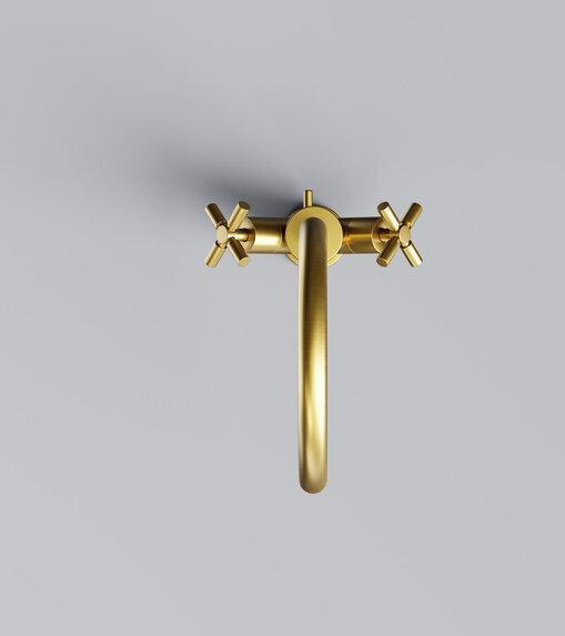 Actual product image Steinberg 250 series basin mixer, swivel, two-handle, with drain set, projection 155mm