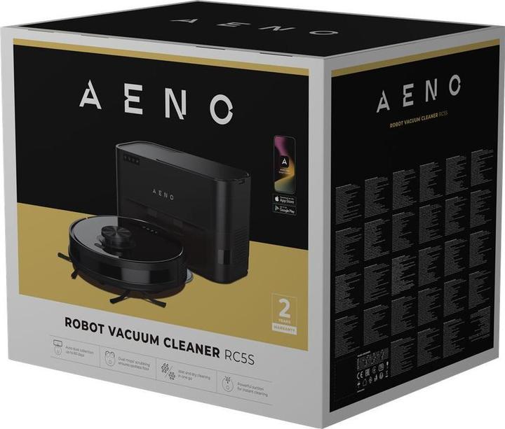 Actual product image Aeno Vacuum cleaner Robot Vacuum Cleaner RC5S Black (Vacuum mopping robot)