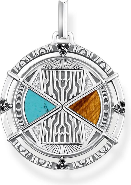 Thomas Sabo Anhänger Talisman Türkis und Tigerauge (925er Silber)