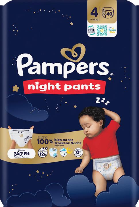 Produktbild Pampers Night Pants (Gr. 4, Halbmonatsbox, 40 Stk.)