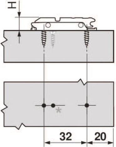 Produktbild Blum Linearmontageplatten