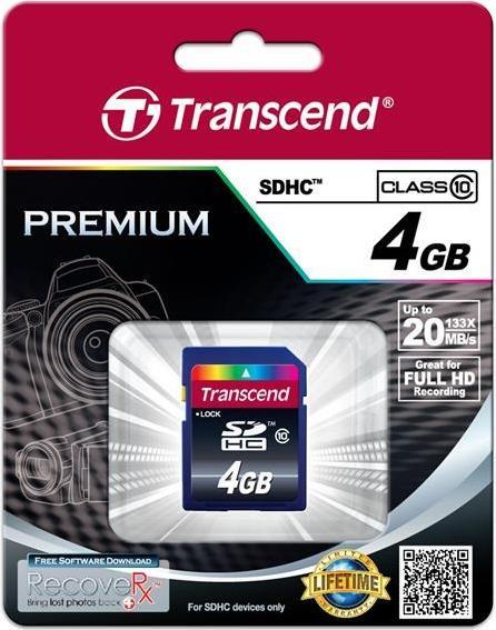 Produktbild Transcend SDHC 200x (4 GB, SDHC, U1, UHS-I)