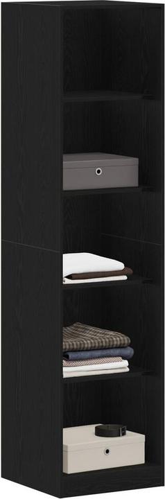 Produktbild VidaXL Kleiderschrank aus schwarzer Eiche 50x50x200 cm Möbelspanplatte (50 x 50 x 200 cm)