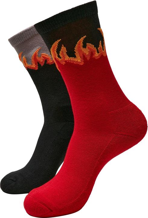 Mister Tee Chaussettes Long Flame 2-Pack (lot de 2, 35 - 38)