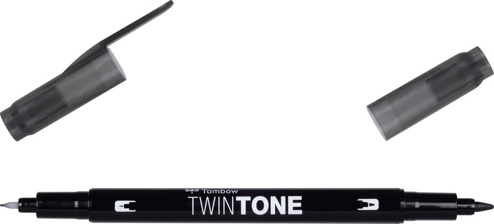 Produktbild Tombow Twintone Fasermaler (33, Black, 1 x)