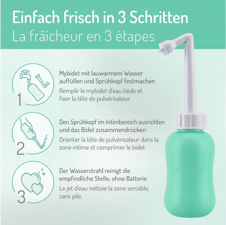 Image du produit Mybidet Douche pour les fesses, douche intime (300 ml, Douche intime)