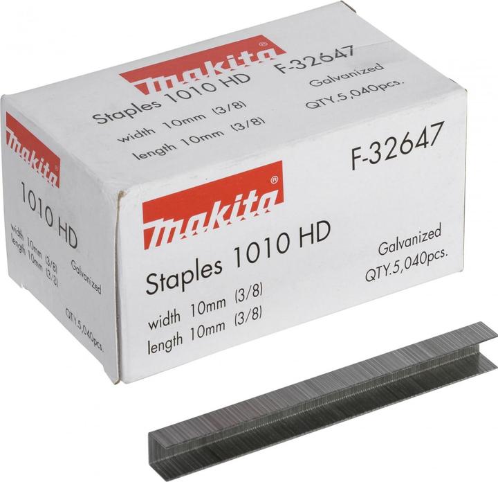 Productafbeelding Makita 10mm nietjes gegalvaniseerd voor accu tacker