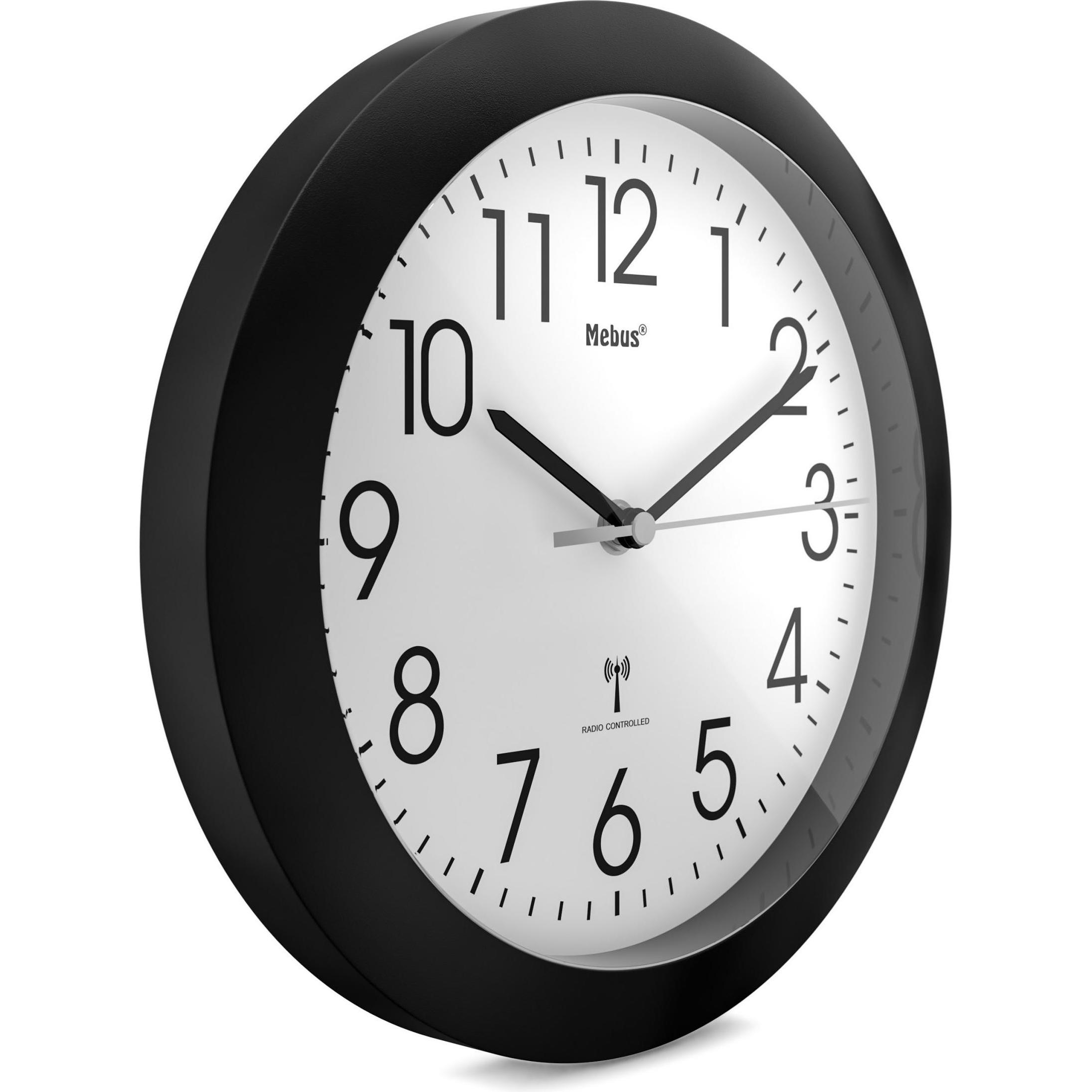Mebus, Wanduhr, 52450 Funk-Wanduhr (25.50 cm)