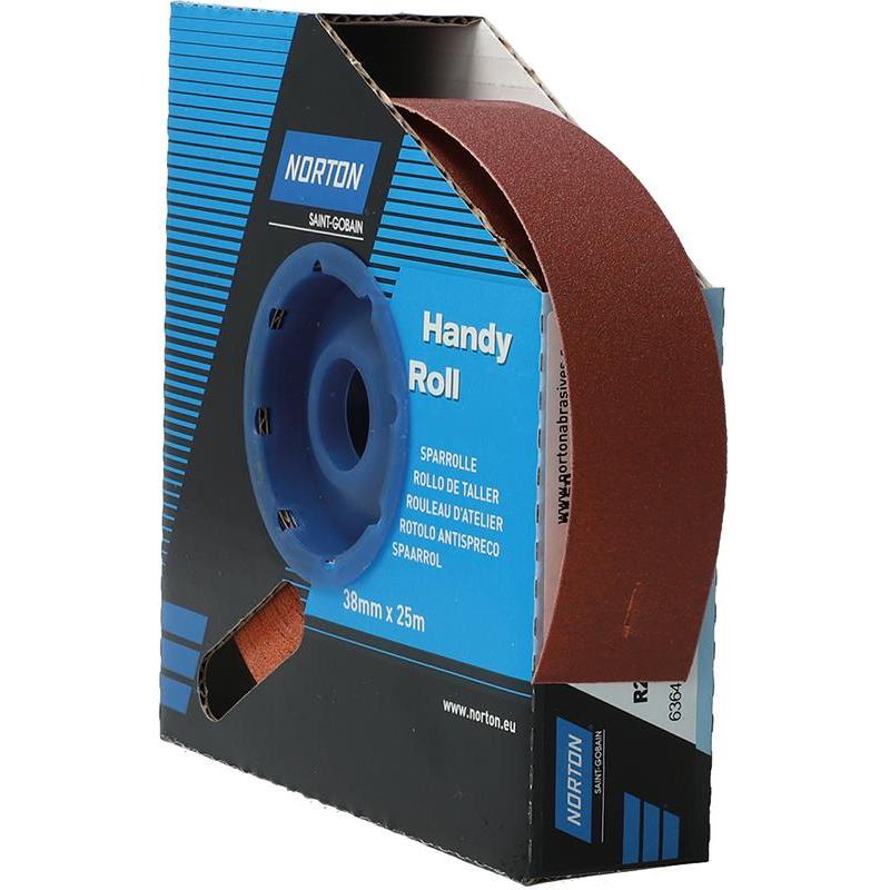 Magni, Schleifmittel, Norton Handy Rolls – Schleifpapier Rolle R222 38 mm 25 m G150 (P150)