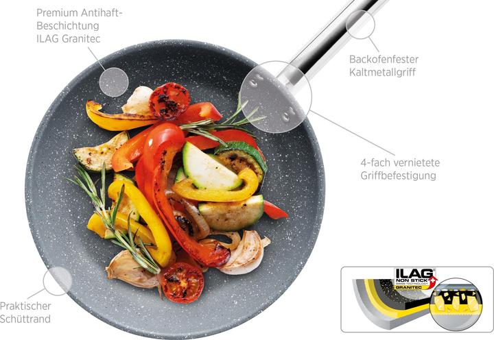 Productafbeelding Mäser Professional Granitec (32 cm, Koekenpan, Roestvrij staal)