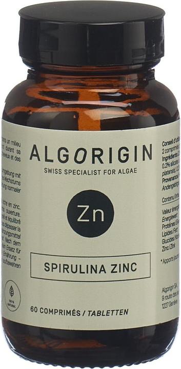 Produktbild Algorigin Spirulina Zink Tabl (60 Stück, Tabletten, 128 g)