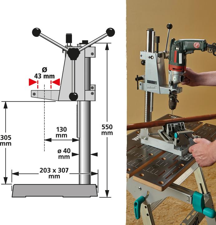 Image du produit wolfcraft 1 support de forage