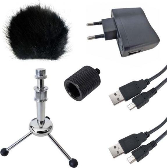 keepdrum Accessory set for Tascam and Zoom recorders (Windbreak, Cords)
