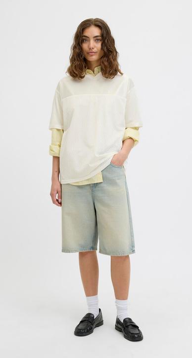 Produktbild JJXX Jxzola Mesh Print Ss V Neck Tee Jrs Ln (XS)