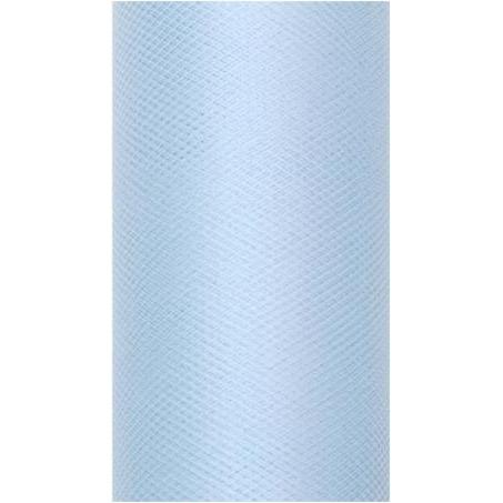 Partydeco Party Deco Tiul dekoracyjny gładki, błękitny, 0,08x20 m. uniwersalny