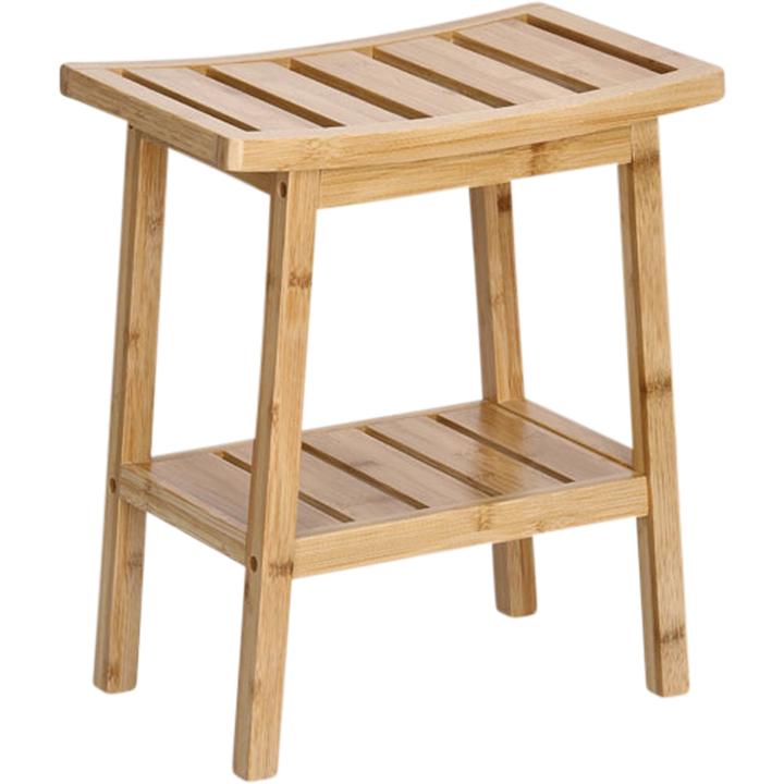 Immagine prodotto Zeller Present Sgabello con ripiano, bambù