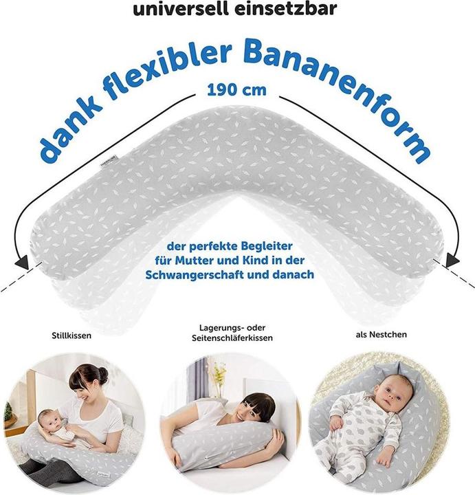 Produktbild Theraline Stillkissen Stillkissen Das Original 190 cm + Gratis