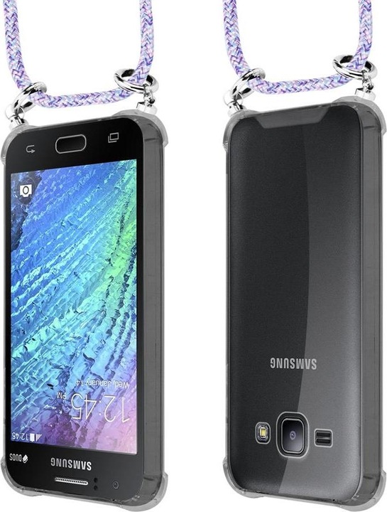 Produktbild Cadorabo TPU Handy Kette SILBER Cover