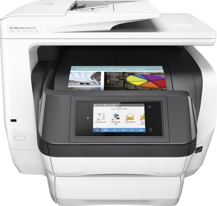 Actual product image HP OfficeJet Pro 8740 (Ink, Colour)