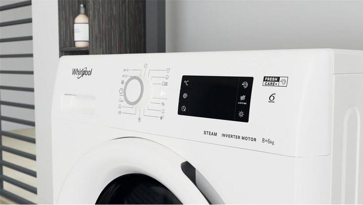 Actual product image Whirlpool FWDG 861483E WV EU N Washer Dryer Freestanding Front Loader D (6 kg, Left)