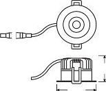 Actual product image Ledvance LED recessed spotlight (680 lm)