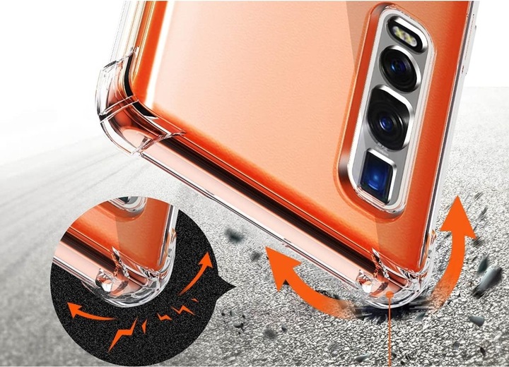 Produktbild Screenguard Oppo Find X2 Pro Hülle Crystal Soft Airbag Bumper (Oppo Find X2 Pro)