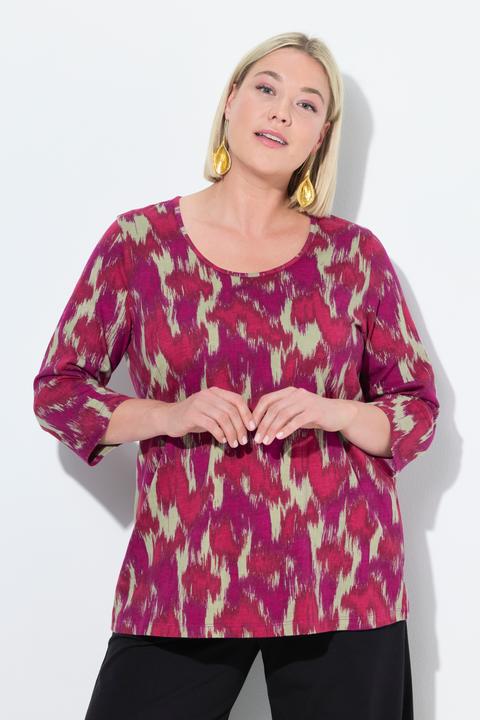 Immagine prodotto Ulla Popken T-Shirt, A-Linie, Rundhalsausschnitt, 3/4-Arm (54)