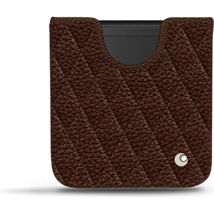 Noreve Lederschutzhülle (Samsung Galaxy Z Flip), Smartphone Hülle, Braun