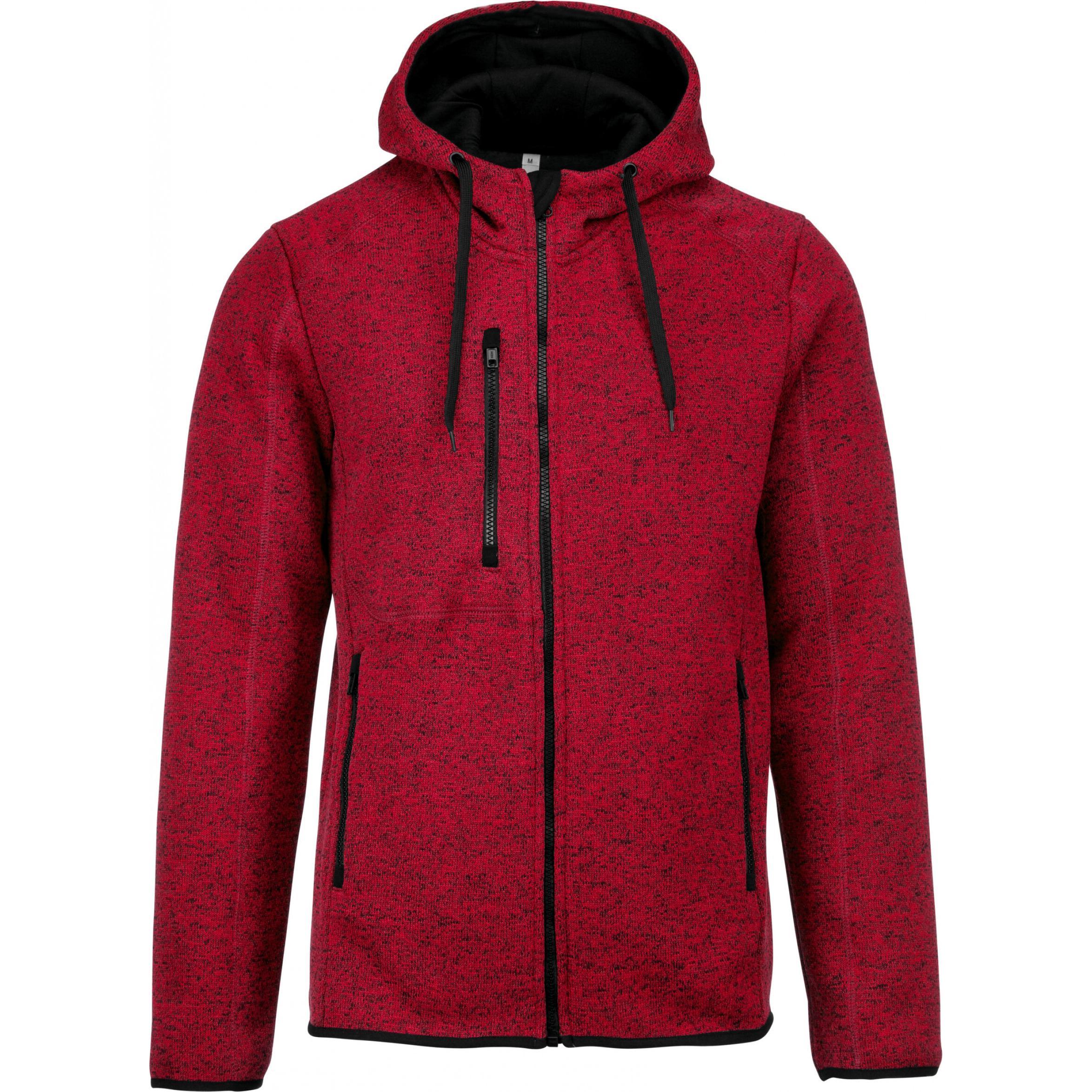 Proact, Herren, Pullover, Sweatshirt Zipper mit melierter Kapuze, Mehrfarbig, (3XL)