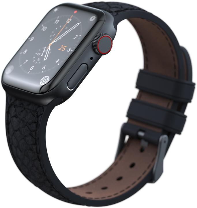 Immagine prodotto Njord Cinturino Vindur per Apple Watch 40/41 mm (22 mm, Pelle Vegan, Chiusura in acciaio inox, Pelle di salmone)