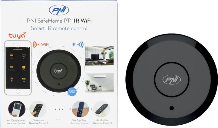 Actual product image PNI Smart IR SafeHome PT11IR WiFi remote control, TV/IR/home cinema/air conditioning control via (Wi-Fi, Infrared)