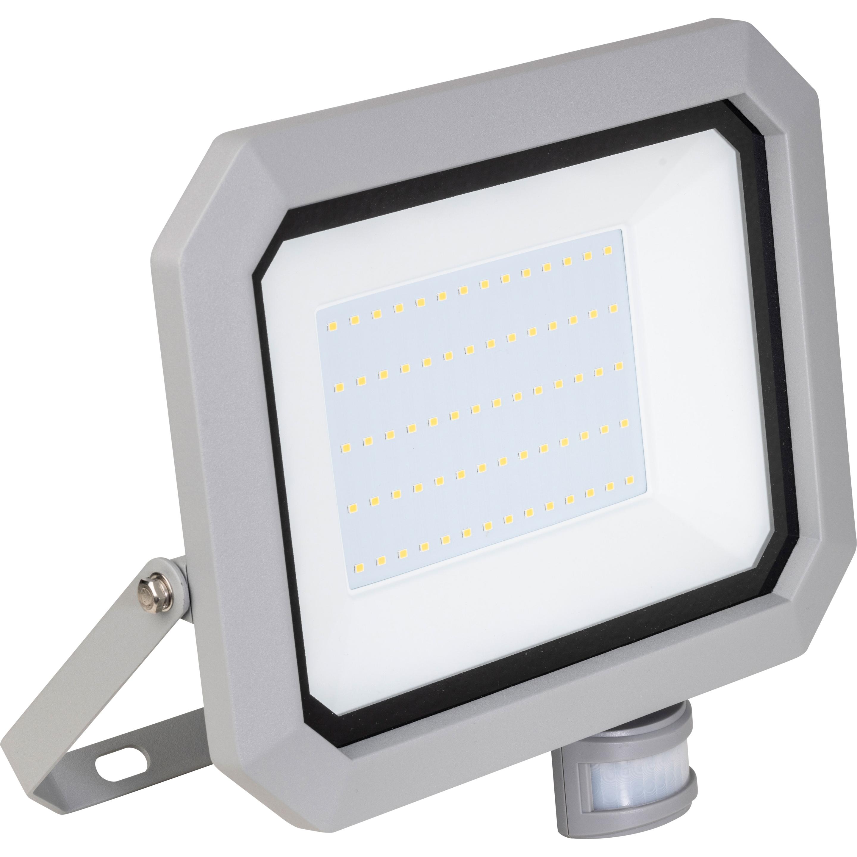 As - Schwabe, Fassadenbeleuchtung, LED Strahler mit Bewegungsmelder (5000 lm, IP44)
