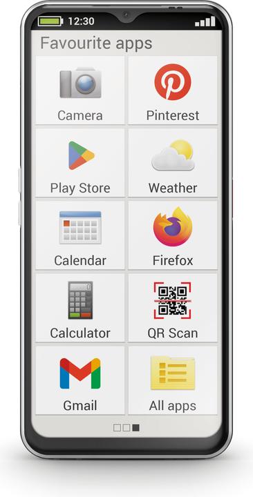 Emporia SMART.6, Senioren-Smartphone (128 GB, Schwarz, 6.58", Single SIM, 5G)