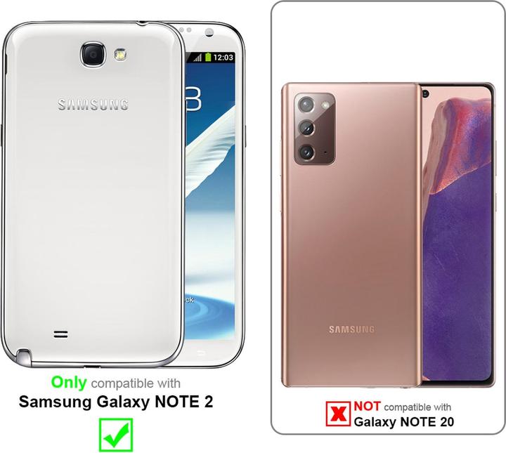 Produktbild Cadorabo Book Invisible Magnet Cover (Samsung Galaxy Note 2)