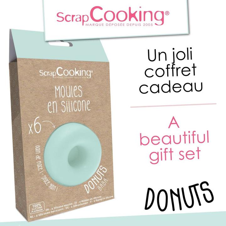 Produktbild ScrapCooking 6er Set Silikonform "Donuts" (7.60 cm)