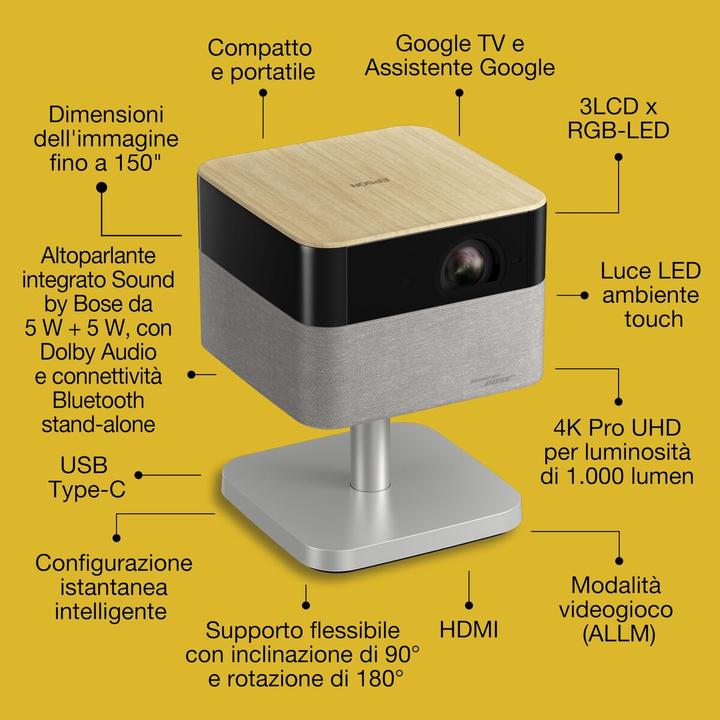 Actual product image Epson Lifestudio Flex - EF-72 (4K, 1000 lm, 1.2:1)