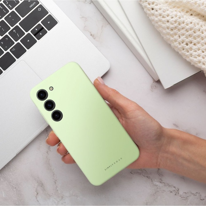 Produktbild Roar Back panel cover case CLOUD SKIN for SAMSUNG A55 5G Light green (Samsung Galaxy A55)