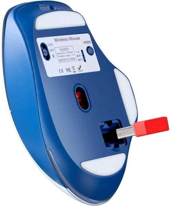 Actual product image Defender MYSZ GM-126 TISA RF+BT OPTIC 1600dpi 6P BIAŁA (Wireless)