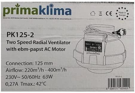 Produktbild Prima Klima Rohr-Ventilator PK125 / 2-Stufen