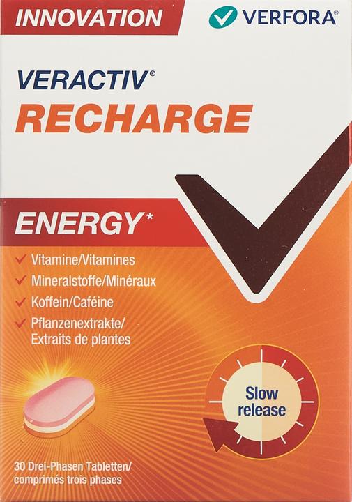 Image du produit Veractiv Recharge3 Comprimés triphasés 30 pcs (30 pièce(s), Cachets, 63 g)