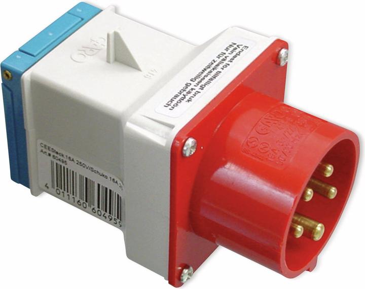 Actual product image PCE CEE adapter CEE plug 16A socket 9433020