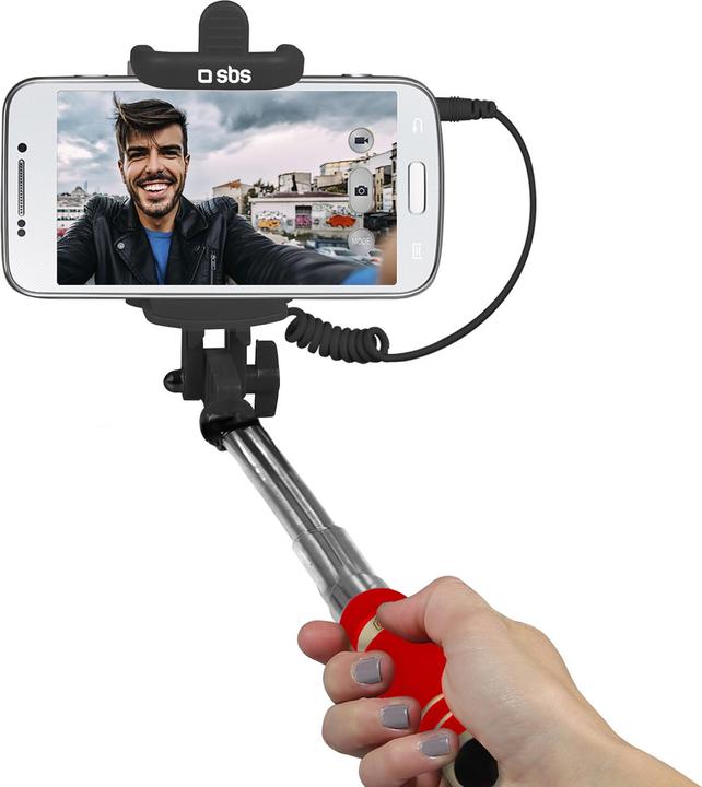 Actual product image SBS Mini Selfie stick with jack 3,5 mm