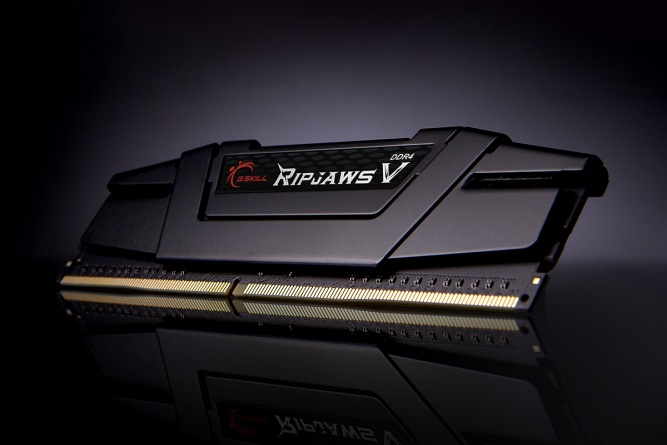 Productafbeelding G.Skill Ripjaws V (2 x 4GB, 3200 MHz, DDR4 RAM, DIMM 288 pin)