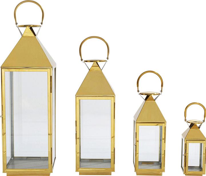 Immagine prodotto Kare Design Lanterna Giardino Oro (4/set)
