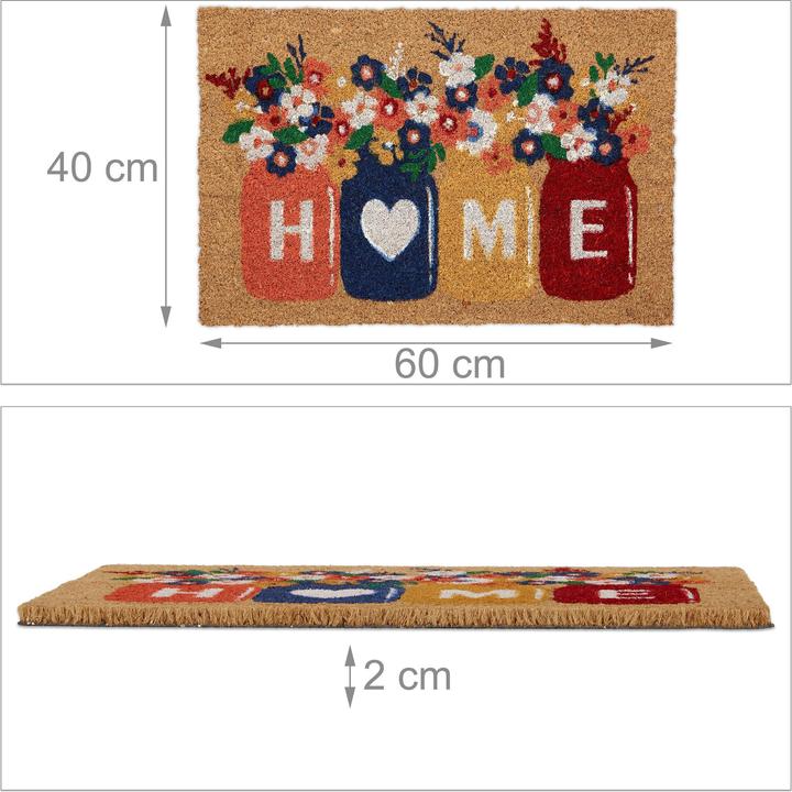 Produktbild Relaxdays Fussmatte (60 x 40 x 2 cm)