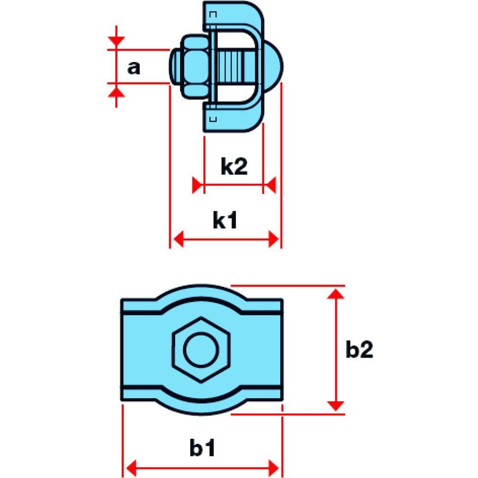Jakob, Seil + Kette Zubehör, Drahtseilklemmen